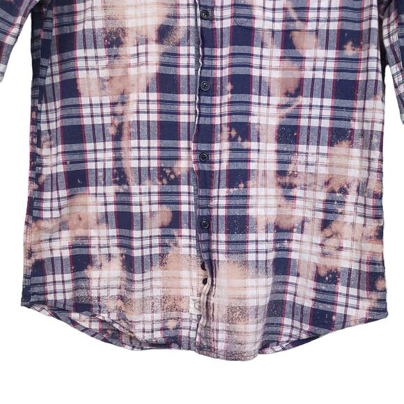 US Polo Assn Men’s Button Up Shirt Small Plaid ‘Merica Turtle Back Long Sleeve - Picture 6 of 11